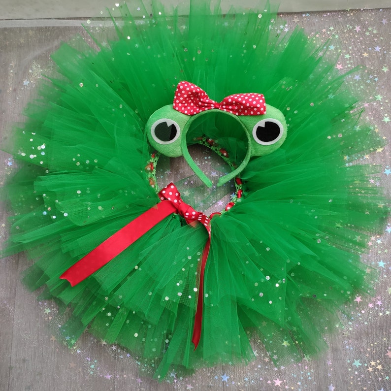 jupe tutu de petite grenouille, cadeau anniversaire enfant