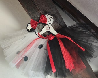Girl&#39;s costume, Cruel witch, Tutu skirt with headband, Carnival costume, Halloween, fancy dress birthday, girl&#39;s gift, witch