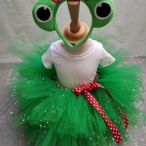 Déguisement bébé de petite grenouille, une jupe tutu pour votre bébé. Anniversaire costumé, carnaval, séance photos, cadeau d'anniversaire image 5