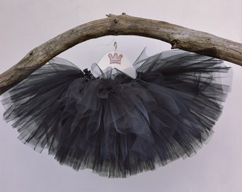 Jupe tutu noir pour bébé et fillette, tutu pour Halloween, déguisement bébé, tutu de sorcière