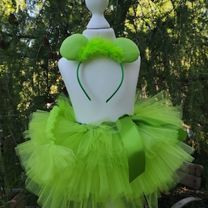 Falda tutú, ratoncito verde, disfraz de niño, tutú de cumpleaños, tutú de Halloween, carnaval, regalo niño pequeño, tutú de escenario