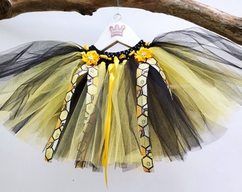 PROMOTION,  déguisement enfant abeille, jupe tutu, carnaval, Halloween, tutu d'anniversaire ou cadeau de Noël