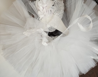 Tutu bianco per bambino, regalo di nascita, regalo per il primo compleanno, tutu fotografico souvenir, gonna tutu da sposa, tutù di compleanno,