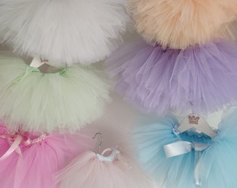 Tutus fille, couleurs pastel, cadeau d'anniversaire, tutu danse, tutu carnaval ou Halloween, tutu de demoiselle d'honneur