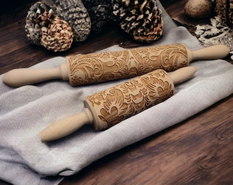 Frozen land -  Rolling Pin personalized Christmas holidays pin vintage pastry rolling pin christmas mini rolling pin handmade
