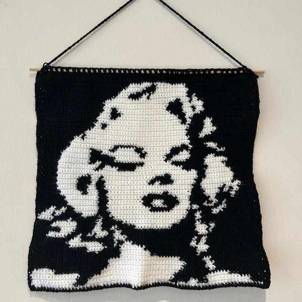 Marilyn Monroe Crochet Tapestry Pattern Digital Download PDF