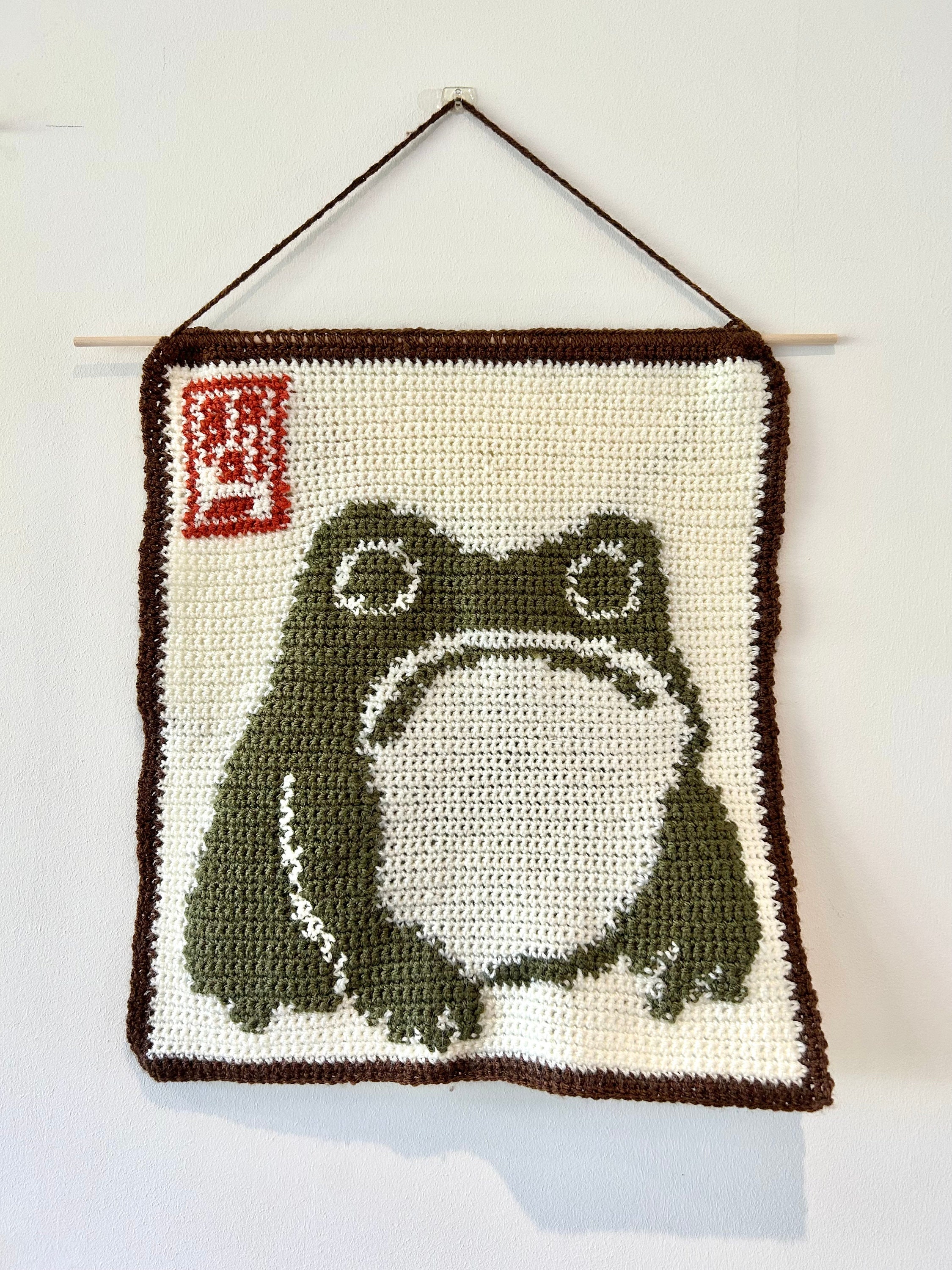 Matsumoto Hoji Frog Crochet Tapestry Pattern - Digital Download