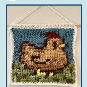 Crochet Stardew Valley Chicken Tapestry Pattern Digital Download PDF image 4