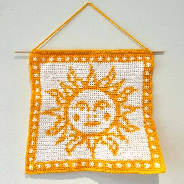 Crochet Sun Tapestry PDF Pattern Download