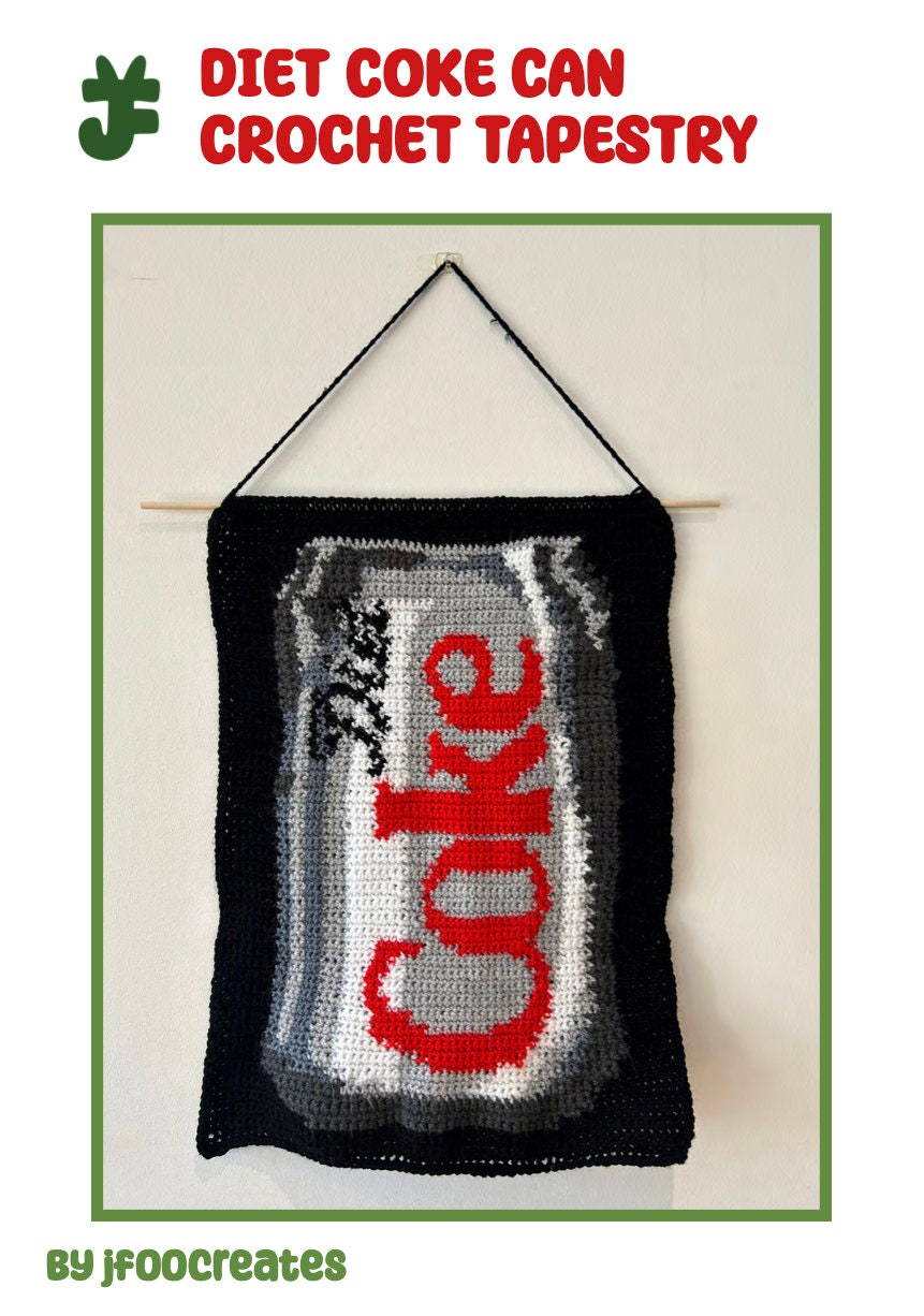 Diet Coke Can Crochet Tapestry Pattern - Digital Download PDF - Etsy