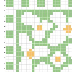 Puede incluir: Un patr&oacute;n de cuadr&iacute;cula verde y naranja con un dise&ntilde;o repetitivo. La cuadr&iacute;cula est&aacute; formada por cuadrados peque&ntilde;os, con algunos cuadrados rellenos de verde y otros de naranja.