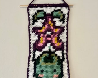 Patrón de tapiz de ganchillo Junimo Stardrop de Stardew Valley - Descarga digital en PDF / SDV / Videojuego / Fanart / Estrella / Fruta / Criatura / Adorable
