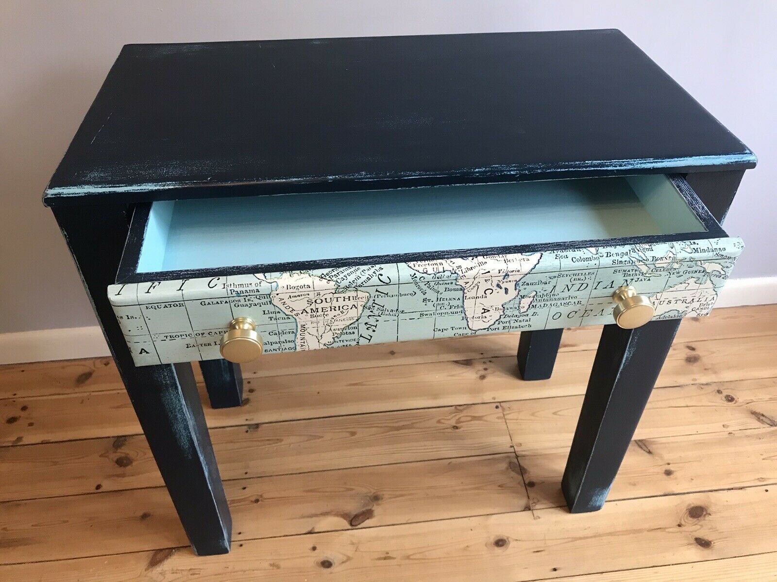 Upcycled Side Table / Childs Desk Etsy