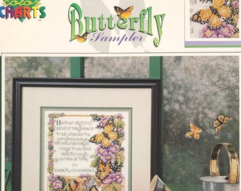 Butterfly Sampler - Color Charts cross stitch chart