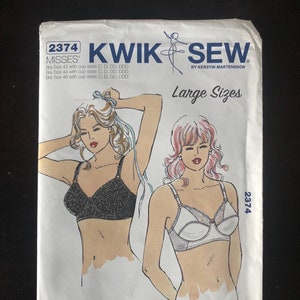 Bra Size 32 34 36 38 40 AA-DDD Cup Sizes With Adjustable Shoulder Straps  Kwik Sew 3594 Sewing Pattern -  Sweden
