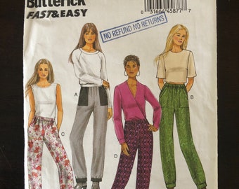 Butterick 6137 - Misses' Pants - Sizes 14 to 22 - UNCUT
