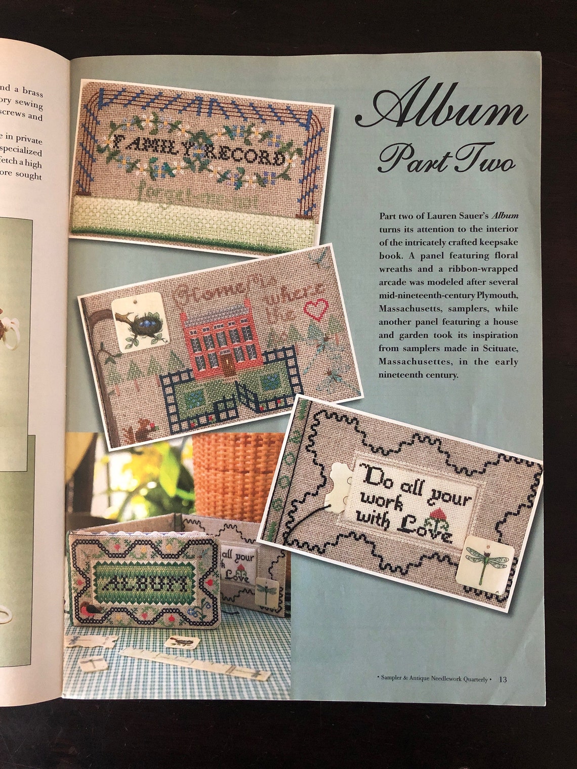 Sampler & Antique Needlework Quarterly Vol 48 Etsy Canada