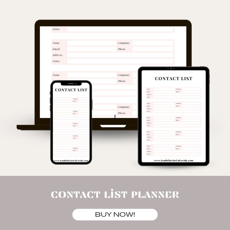Contact List Address Book Printable Contact List Printable Address Book