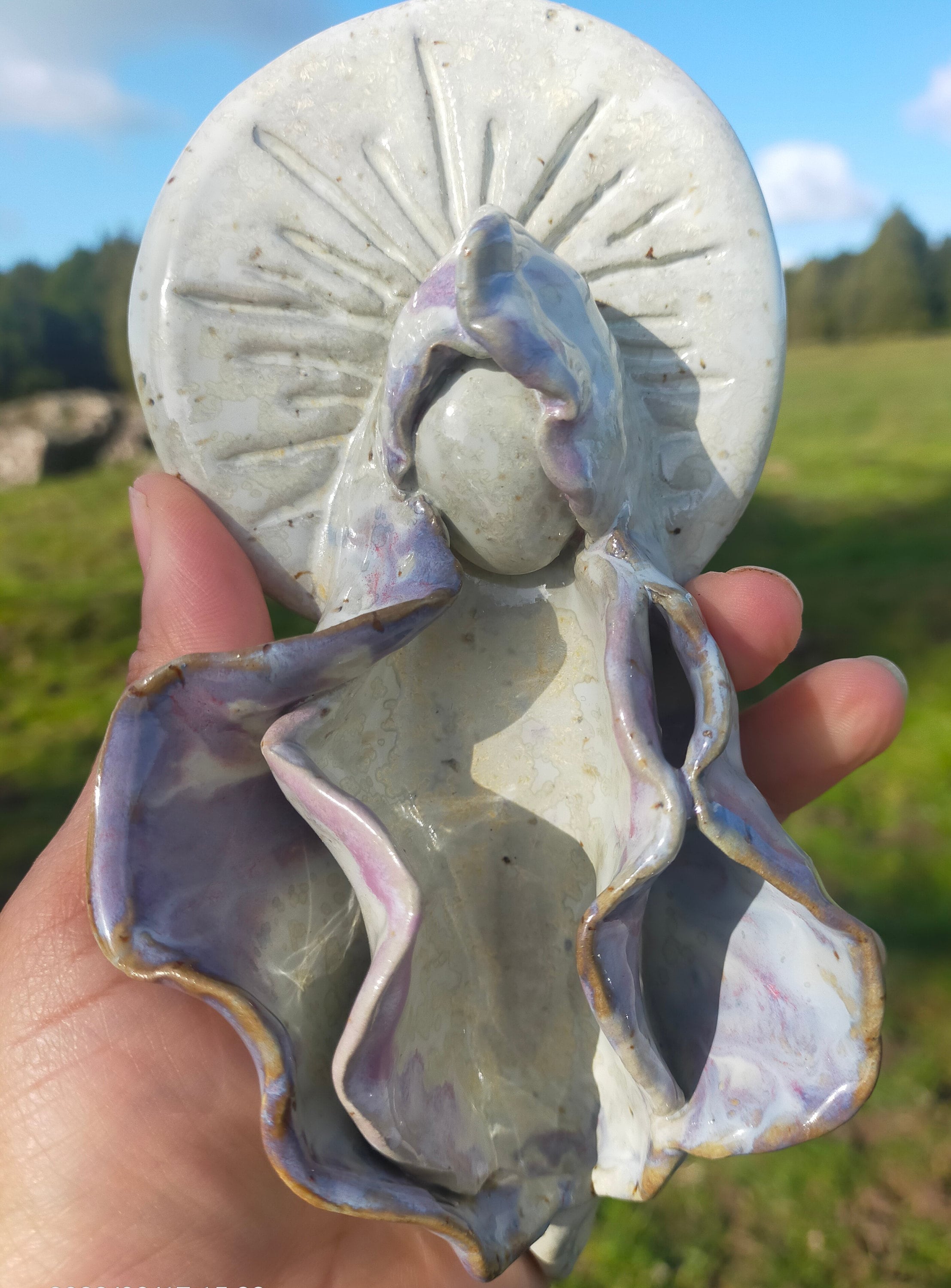 Ceramic Luminious Vulva Wall Art Etsy