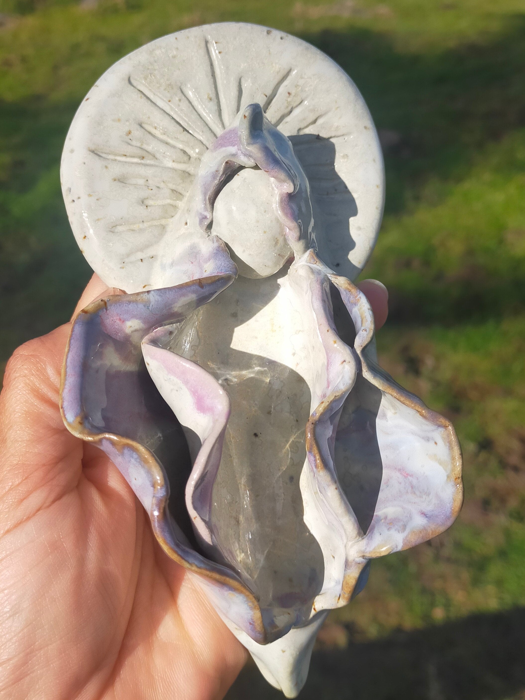 Ceramic Luminious Vulva Wall Art Etsy