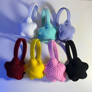 Crochet star earmuffs