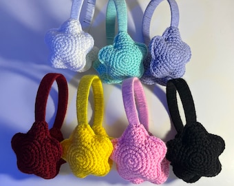 Crochet star earmuffs