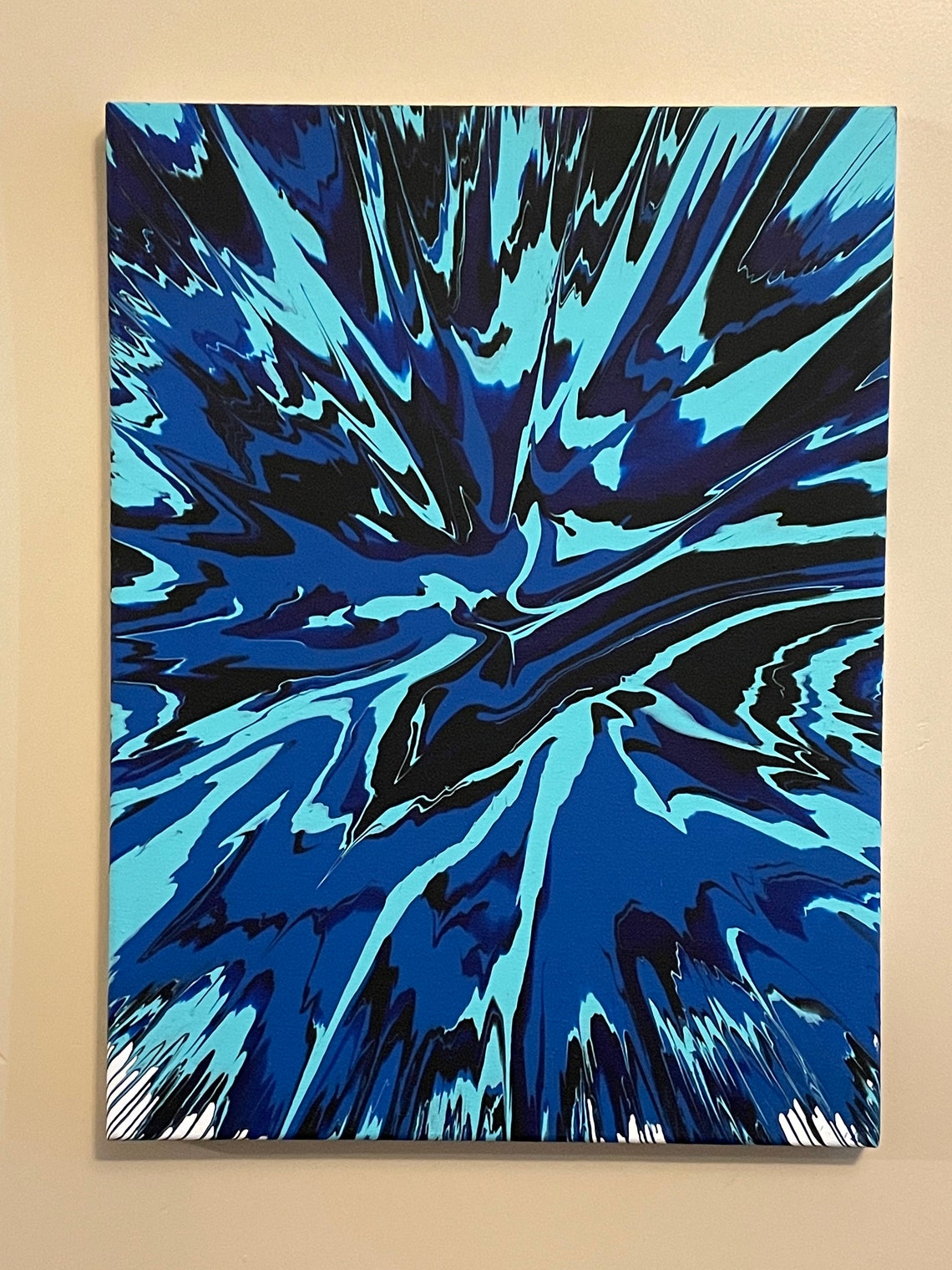 12x16 spin art painting Etsy