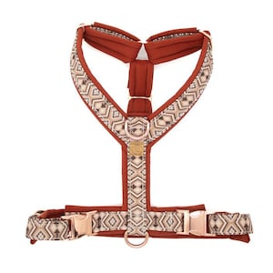Of Bears And Foxes Dog Harness Autumn Aztec Brown