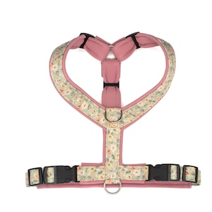 Of Bears And Foxes Dog Harness Bed of Flowers Rose