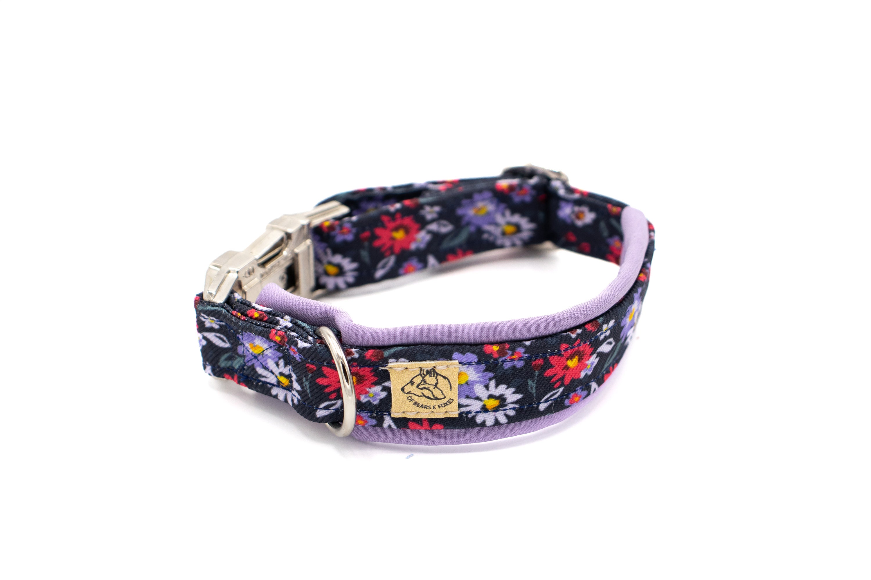 Florentina Hundehalsband Mit Blumenmuster - Größe XS, Verstellbar, Neopren Gepolstert