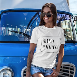 Misophonia Awareness T-Shirt: Minimalist Black and White Design