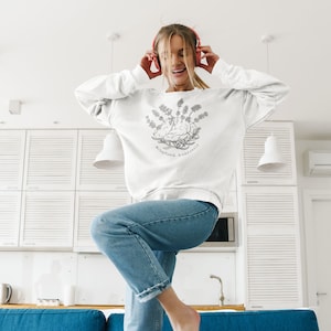 Misophonia Awareness Sweatshirt: Blooming Brain Lavender Design