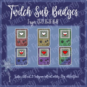 6 badge Twitch / Game Boys