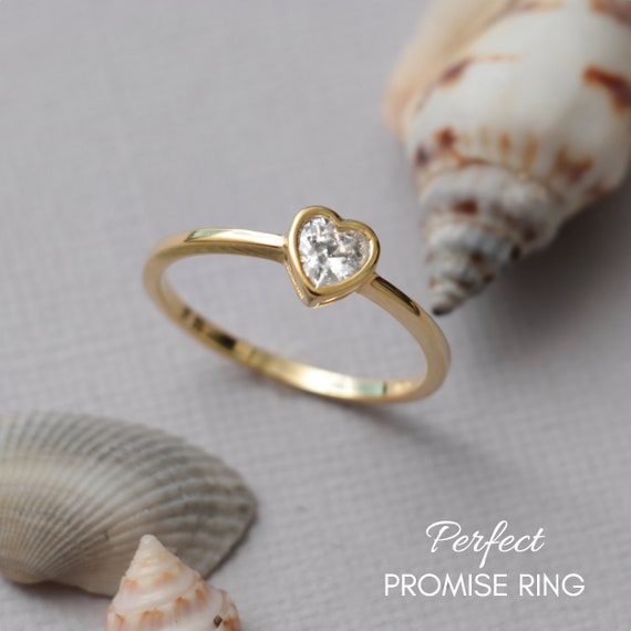 Heart shaped cz rings deals