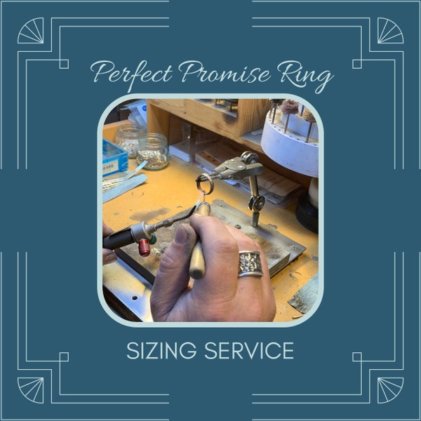 Sterling Silver Ring Sizing Service, Add-On Service for Sizing, Size Change, Sizing Up, Sizing Down