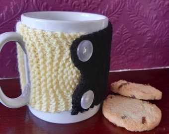 LGBTQ+ Hand Knitted Cup/Mug Cosy ~ Non-Binary ~ Handmade