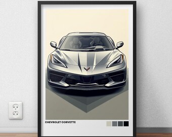 シボレー ポスター | コルベット ZR1 C7 ポスター #5320.3 