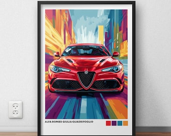 Alfa Romeo Giulia Quadrifoglio Solido 1/43 Red 2020 - Etsy