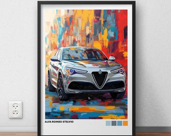 Alfa Romeo Poster | Stelvio Quadrifoglio Poster #8114.0 | Alfa