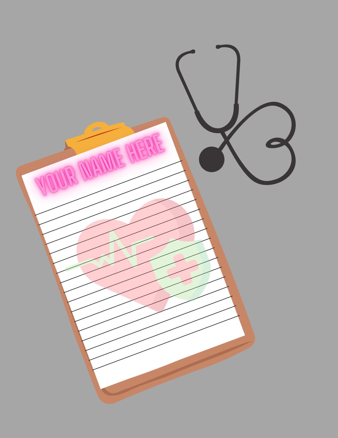 Customizable Nurse/Doctor Notepad 8.5x11 Etsy