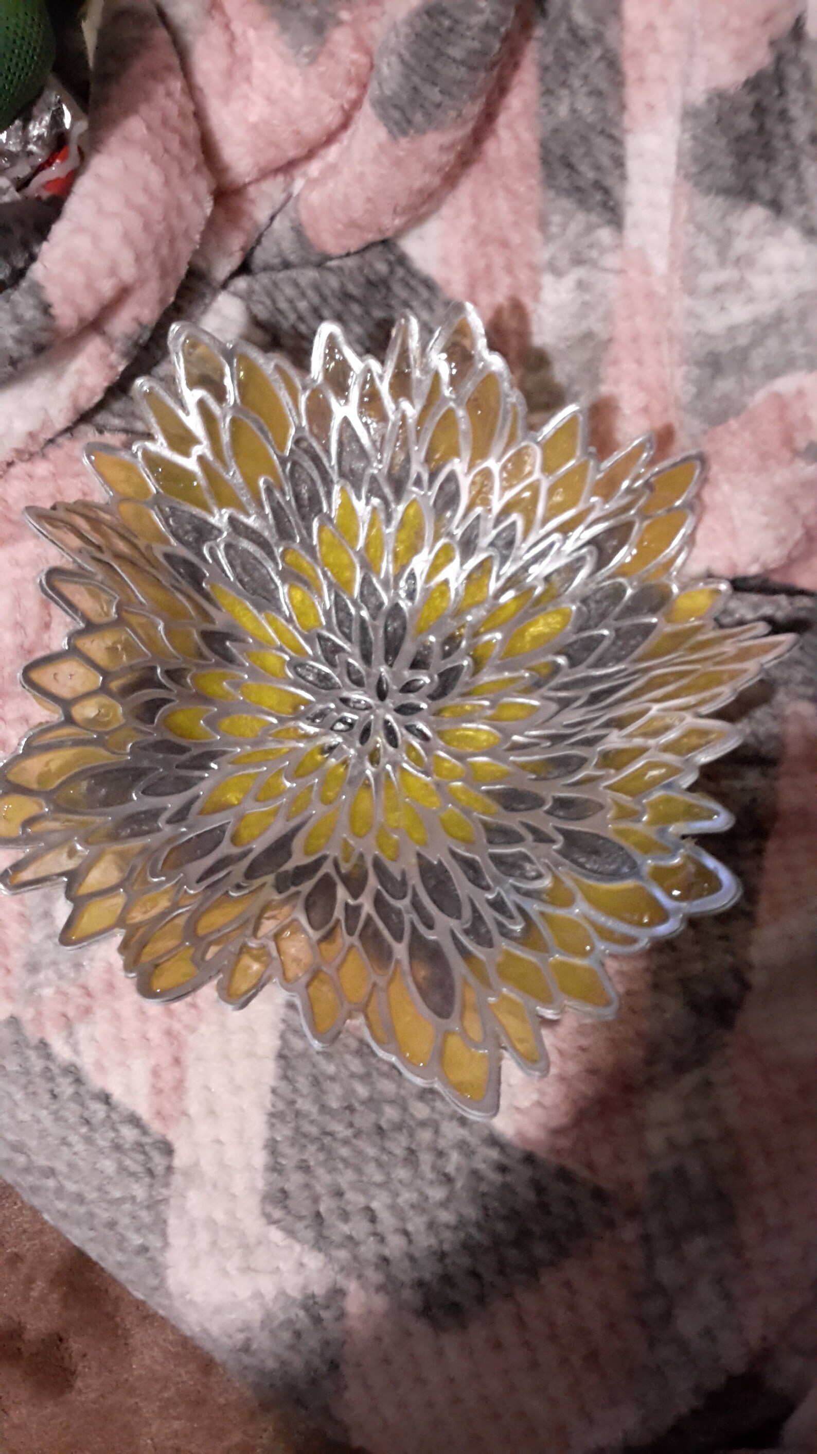 Resin Stained Glass effect Bowl Etsy