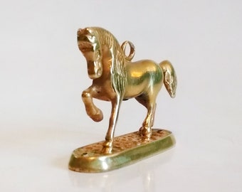 Victorian Horse Fob Pendant Horse Charm Miniature Pendant Handmade Small Equestrian Sculpture Victorian 19th ct Collectible Gift Idea