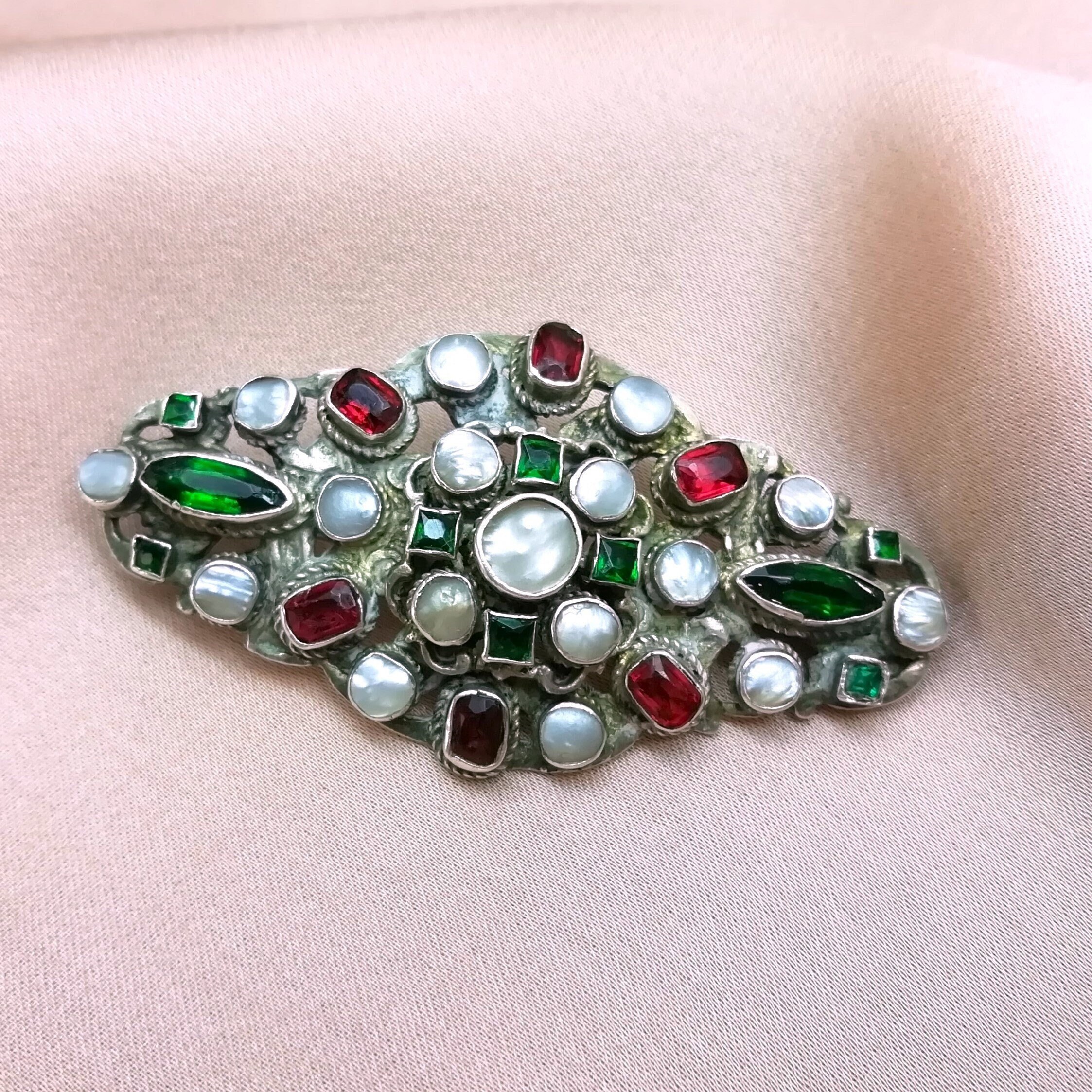 Broche Ancienne En Dentelle De Nacre - Époque 1900 - Splendide - Occasion