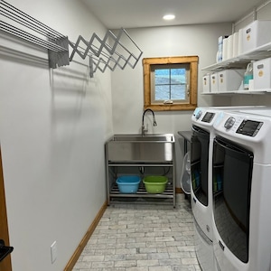 Aluminum Wall Drying Rack: Laundry Room Space Saver