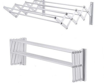 Wall Mounted Laundry Drying Rack, Clothes Drying Rack, Foldable Drying Rack, Clothes Dryer, Bathroom Organizer
