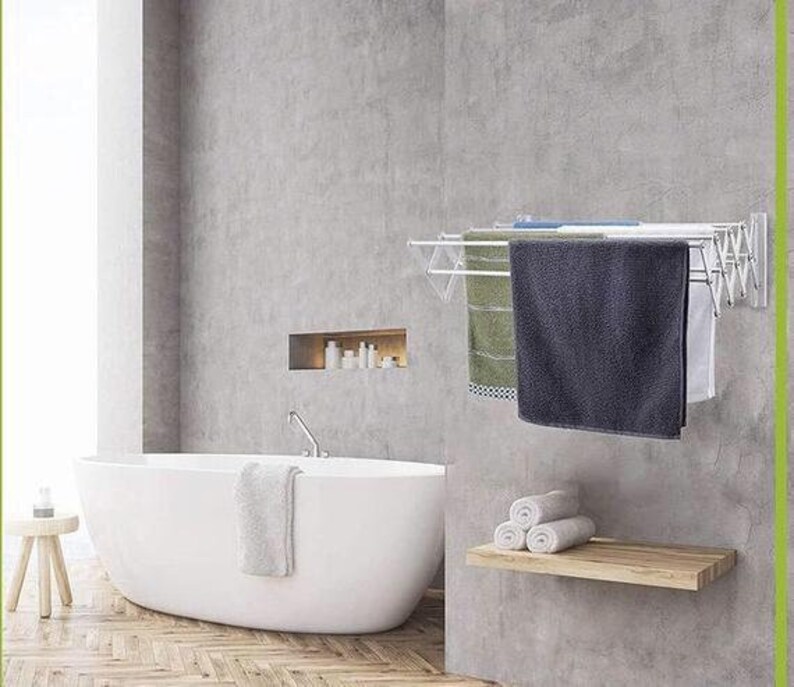 Wall Mounted Drying Rack Laundry Drying Rack Drying Rack Etsy
