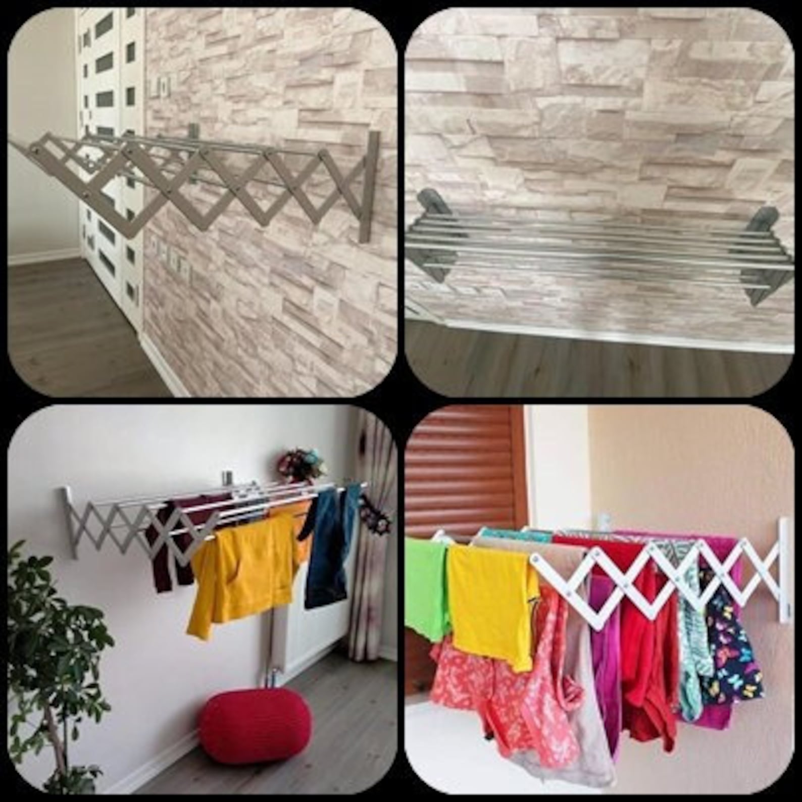 Drying Rack for Laundry, Wall Drying Rack, Laundry Room Drying Rack