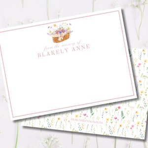 Carte de remerciement personnalisée pour chambre de bébé / Papeterie / Carte de visite personnalisée / De la chambre de bébé