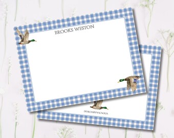Personalized Bird Stationery: Boy's Notecard, Thank You Letter
