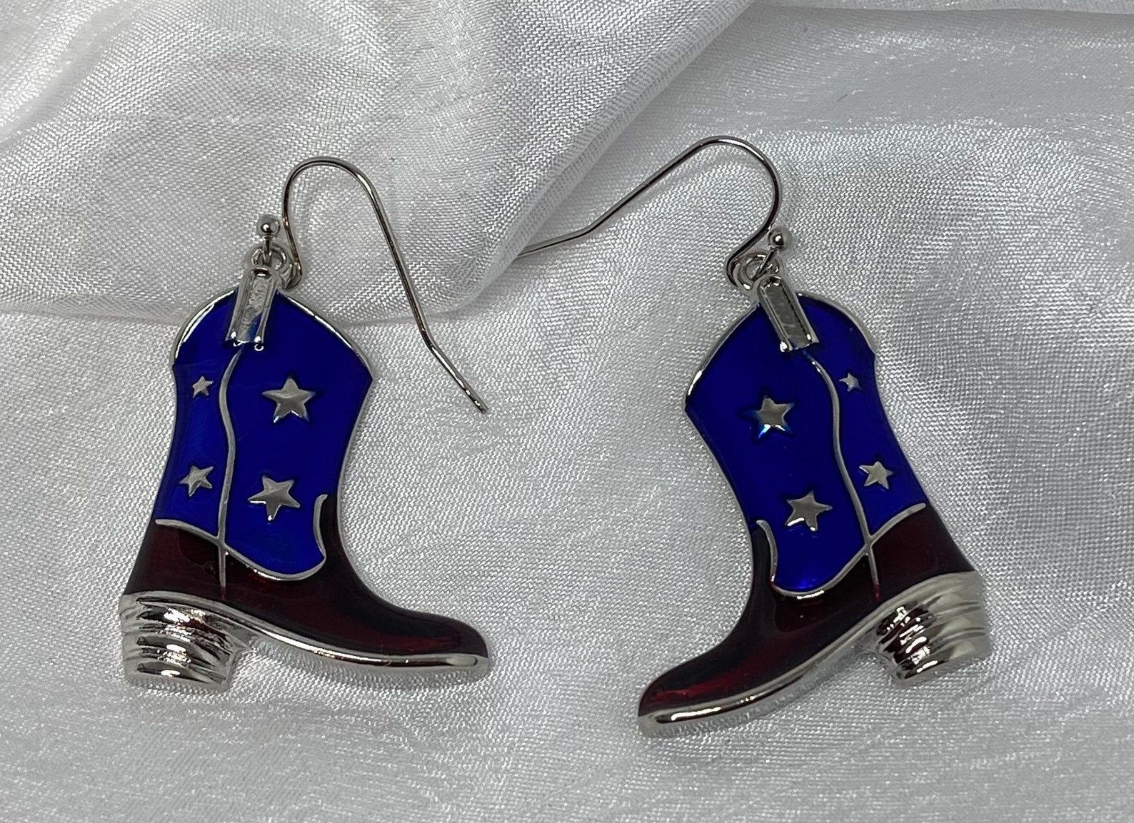 Red White and Blue Cowboy Boots Etsy